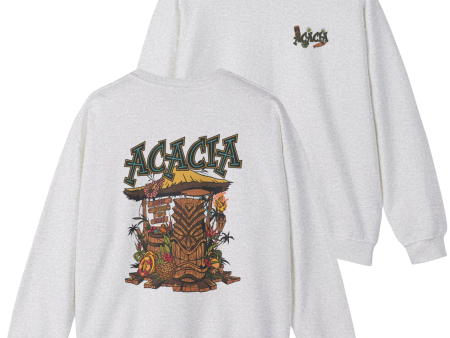 Acacia Graphic Crewneck Sweatshirt | Tiki Time Online