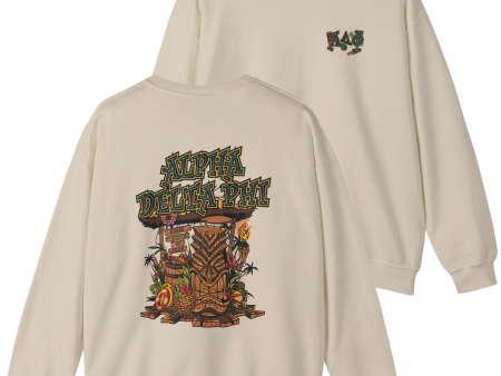 Alpha Delta Phi Graphic Crewneck Sweatshirt | Tiki Time For Discount