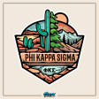 Phi Kappa Sigma Graphic Hoodie | Desert Mountains on Sale