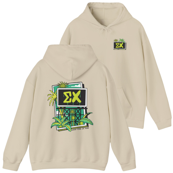 Sigma Chi Graphic Hoodie | Tropical Billboard Online Sale