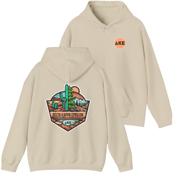 Delta Kappa Epsilon Graphic Hoodie | Desert Mountains Supply