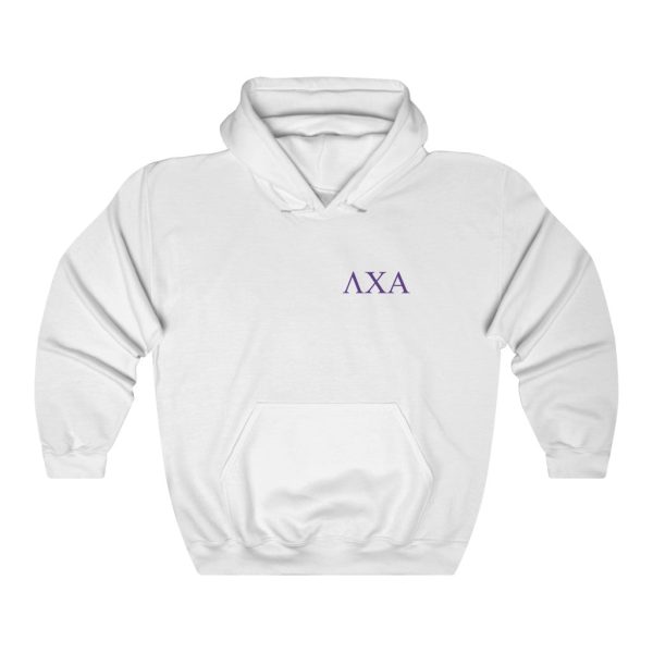 Lambda Chi Alpha Graphic Hoodie | Purple Letters LC Sale