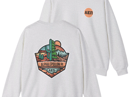 Alpha Epsilon Pi Graphic Crewneck Sweatshirt | Desert Mountains Online