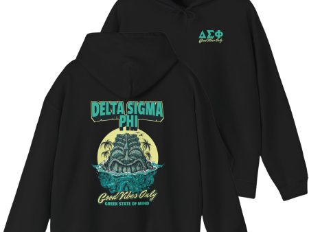 Delta Sigma Phi Graphic Hoodie | Good Vibes Only For Sale