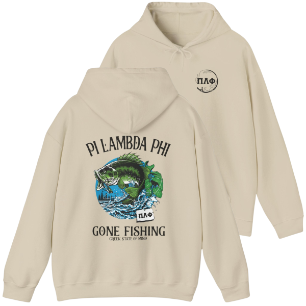 Pi Lambda Phi Graphic Hoodie | Gone Fishing Discount