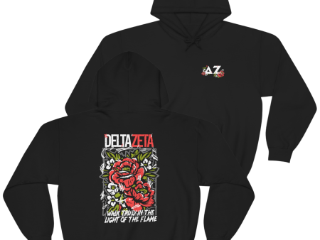 Delta Zeta Graphic Hoodie | Grunge Roses Supply