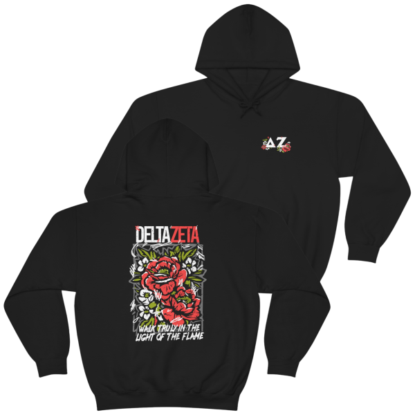 Delta Zeta Graphic Hoodie | Grunge Roses Supply