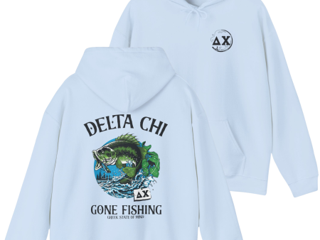 Delta Chi Graphic Hoodie | Gone Fishing on Sale