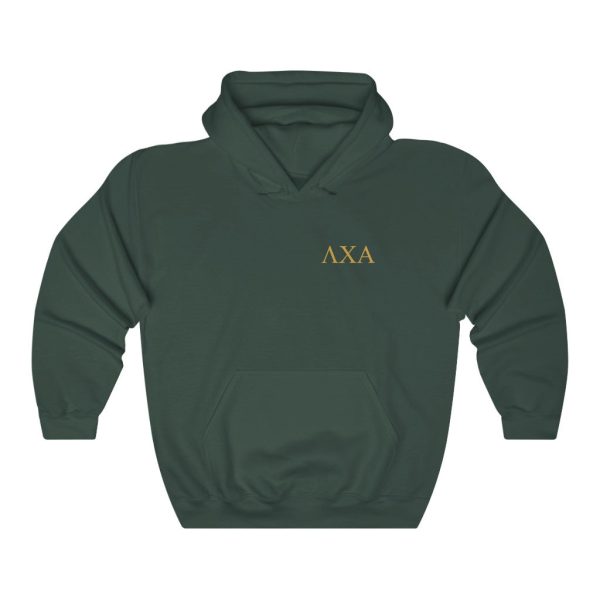 Lambda Chi Alpha Graphic Hoodie  | Gold Letters LC Discount