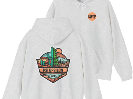 Psi Upsilon Graphic Hoodie | Desert Mountains Cheap