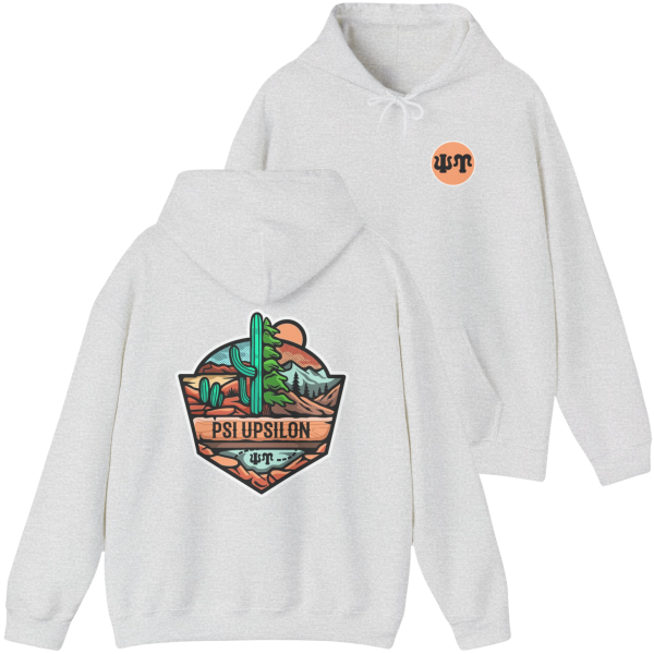 Psi Upsilon Graphic Hoodie | Desert Mountains Cheap