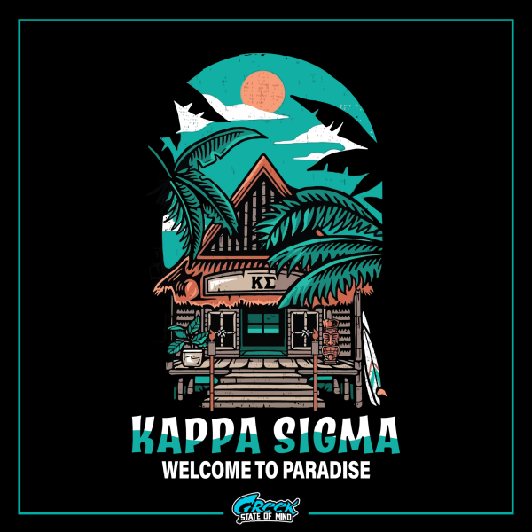 Kappa Sigma Graphic Hoodie | Welcome to Paradise Online now