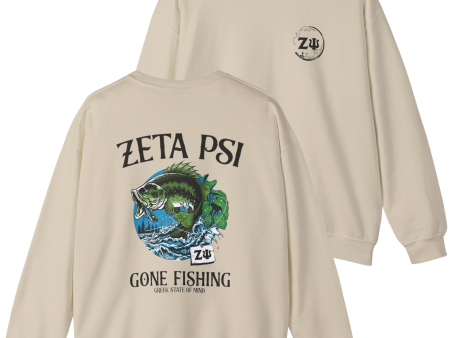 Zeta Psi Graphic Crewneck Sweatshirt | Gone Fishing For Cheap