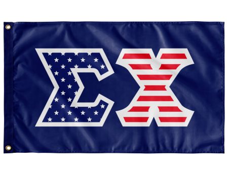 Sigma Chi American Letter Flag Fashion