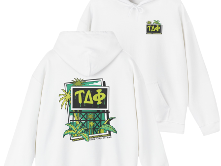 Tau Delta Phi Graphic Hoodie | Tropical Billboard Sale