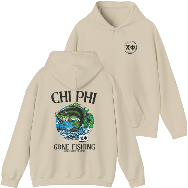 Chi Phi Graphic Hoodie | Gone Fishing For Discount