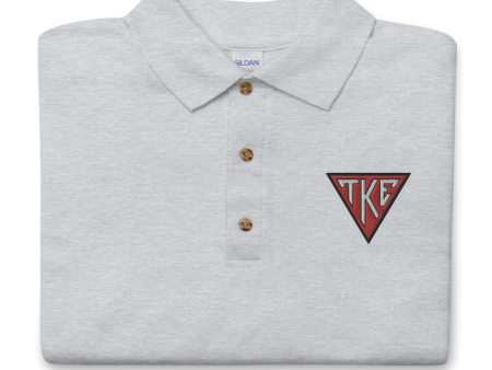 Tau Kappa Epsilon Embroidered Polo | TKE House Plate Online