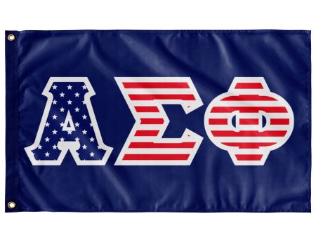 Alpha Sigma Phi American Letter Flag Online now