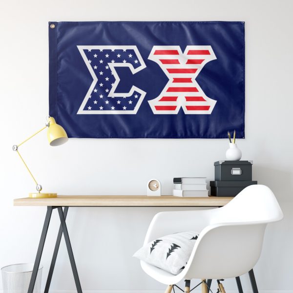 Sigma Chi American Letter Flag Fashion