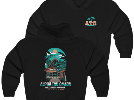 Alpha Tau Omega Graphic Hoodie | Welcome to Paradise Cheap