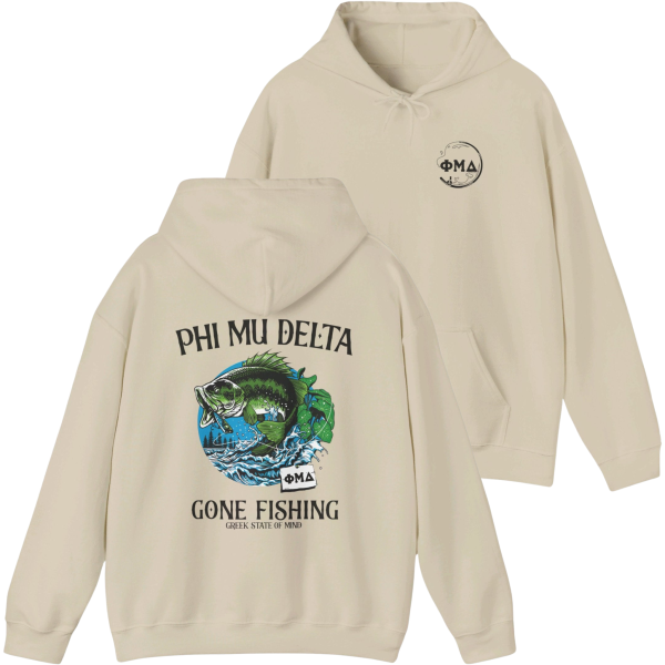 Phi Mu Delta Graphic Hoodie | Gone Fishing Online Hot Sale