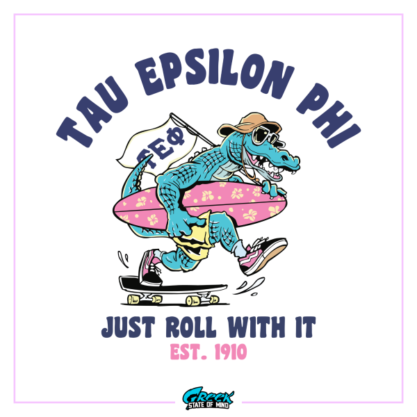 Tau Epsilon Phi Graphic Hoodie | Alligator Skater Hot on Sale