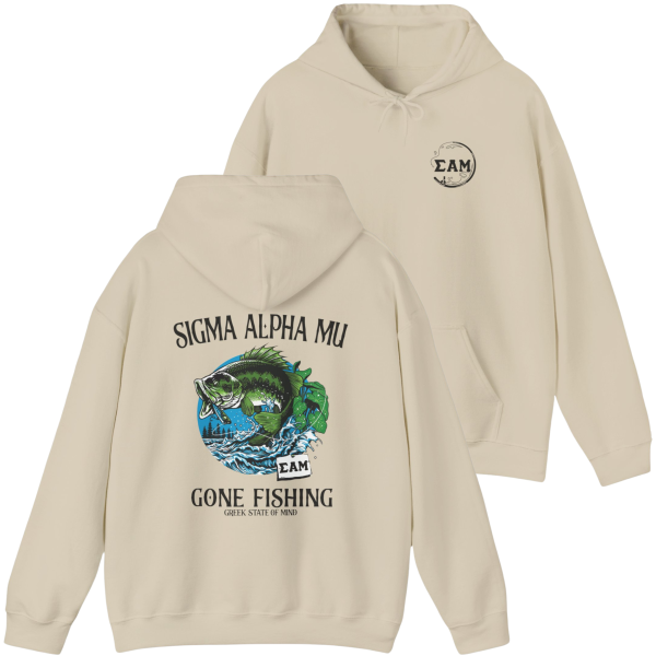 Sigma Alpha Mu Graphic Hoodie | Gone Fishing Fashion