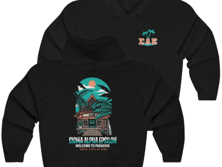 Sigma Alpha Epsilon Graphic Hoodie | Welcome to Paradise Hot on Sale