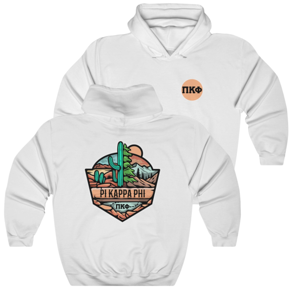 Pi Kappa Phi Graphic Hoodie | Desert Mountains For Sale