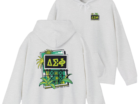 Delta Sigma Phi Graphic Hoodie | Tropical Billboard Hot on Sale