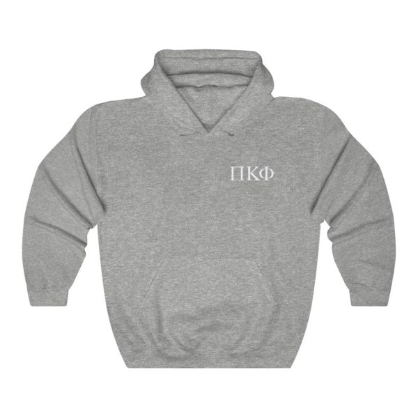 Pi Kappa Phi Graphic Hoodie | White Greek Letter LC Online