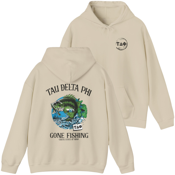 Tau Delta Phi Graphic Hoodie | Gone Fishing Discount