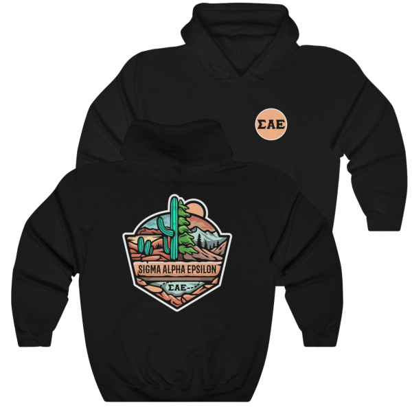 Sigma Alpha Epsilon Graphic Hoodie | Desert Mountains Online Hot Sale