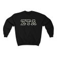 Zeta Tau Alpha Printed Letters | Sun and Moon Crewneck Online now