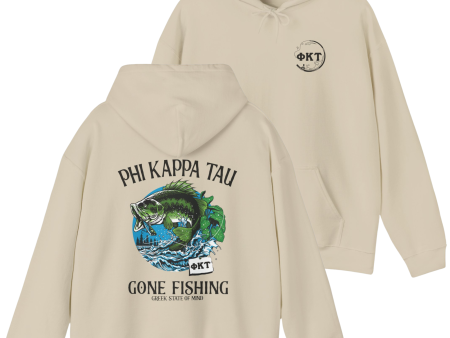 Phi Kappa Tau Graphic Hoodie | Gone Fishing on Sale