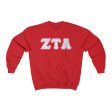 Zeta Tau Alpha Printed Letters | Pastel Tie-Dye Crewneck Discount