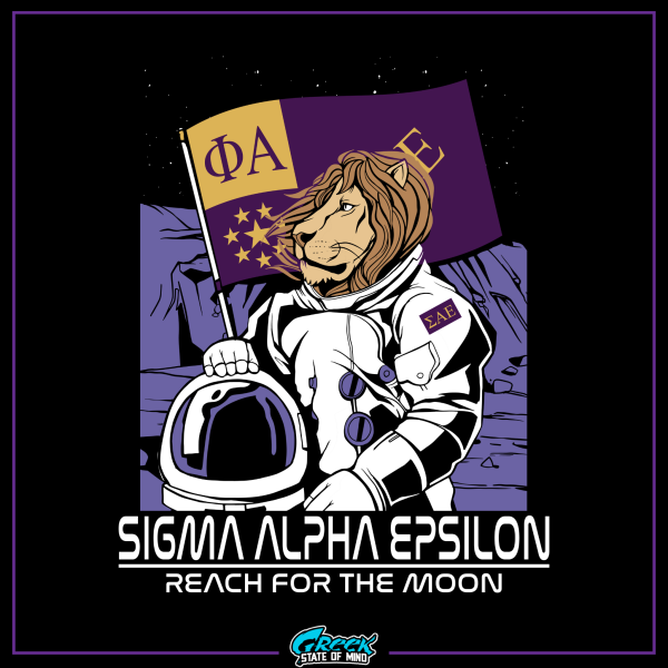 Sigma Alpha Epsilon Graphic Hoodie | Space Lion Fashion