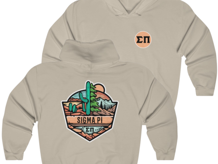 Sigma Pi Graphic Hoodie | Desert Mountains Cheap