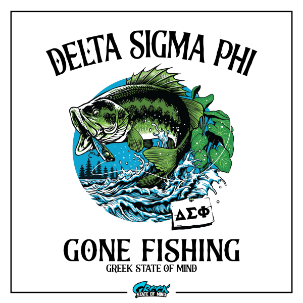 Delta Sigma Phi Graphic Hoodie | Gone Fishing Online Hot Sale