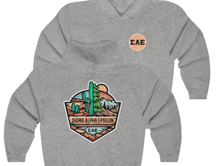 Sigma Alpha Epsilon Graphic Hoodie | Desert Mountains Online Hot Sale