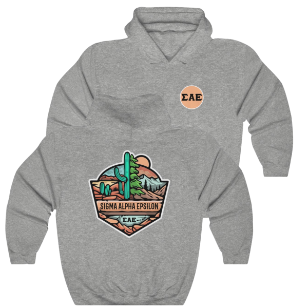 Sigma Alpha Epsilon Graphic Hoodie | Desert Mountains Online Hot Sale