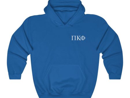 Pi Kappa Phi Graphic Hoodie | White Greek Letter LC Online