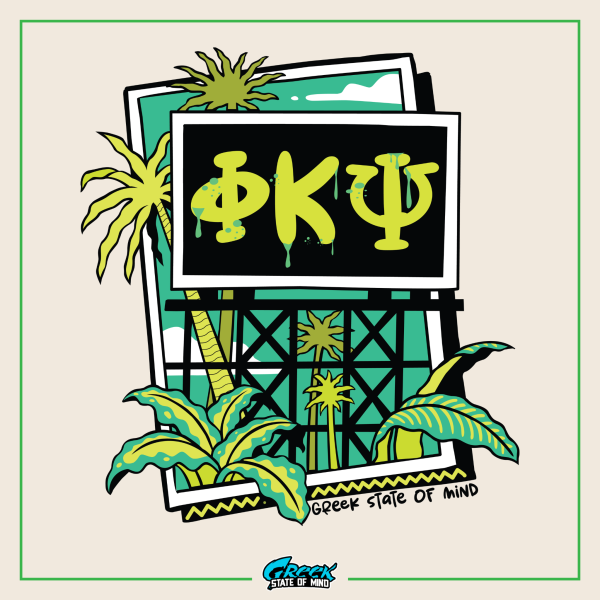 Phi Kappa Psi Graphic Hoodie | Tropical Billboard Online now