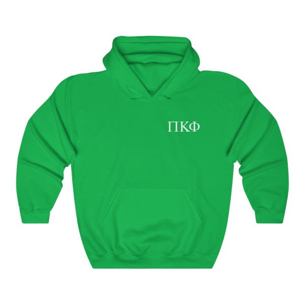 Pi Kappa Phi Graphic Hoodie | White Greek Letter LC Online