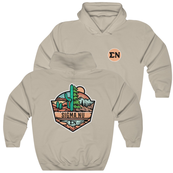 Sigma Nu Graphic Hoodie | Desert Mountains For Cheap