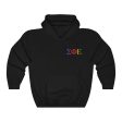 Sigma Phi Epsilon Graphic Hoodie | Tricolor Letter Logo LC For Sale