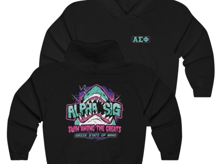 Alpha Sigma Phi Graphic Hoodie | The Deep End For Cheap