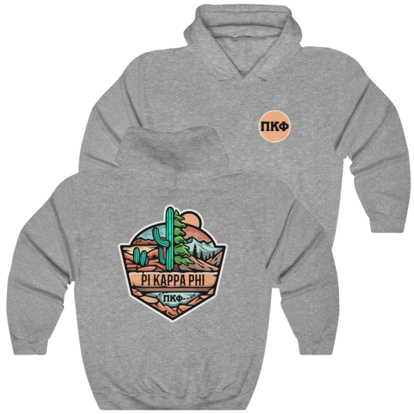 Pi Kappa Phi Graphic Hoodie | Desert Mountains For Sale