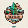 Pi Kappa Phi Graphic Hoodie | Desert Mountains For Sale