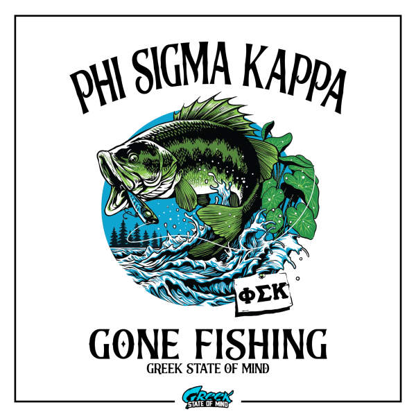 Phi Sigma Kappa Graphic Hoodie | Gone Fishing Online Hot Sale